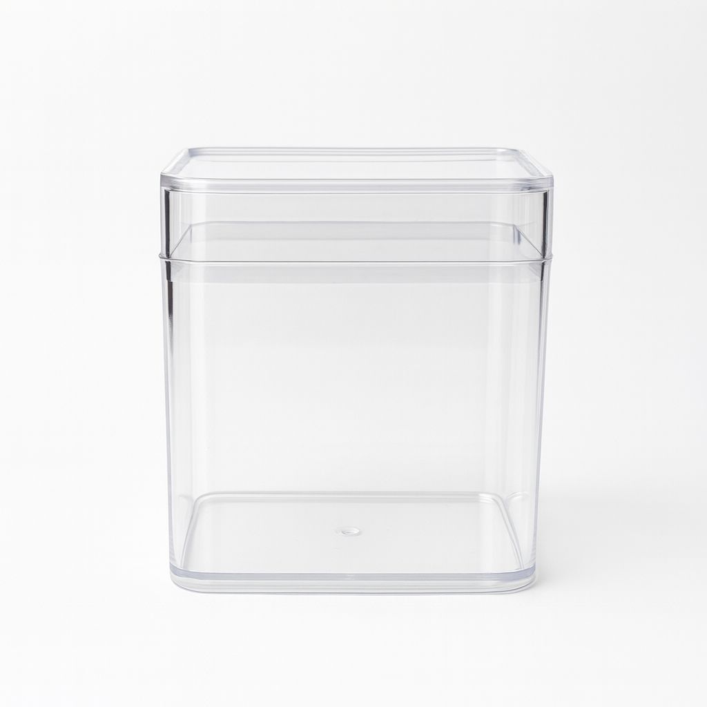 Kapaklı Plastik Kare Tatlı Kabı 250 cc 200 Adet