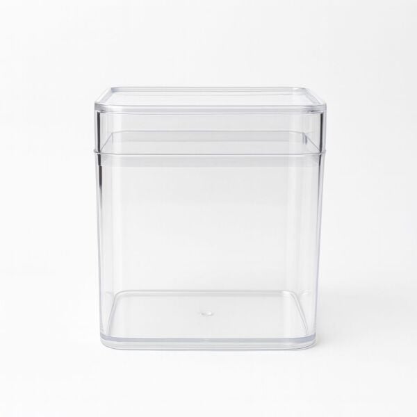 Kapaklı Plastik Kare Tatlı Kabı 250 cc 200 Adet