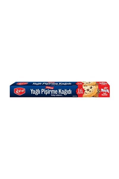 Roll-Up Kesilmiş Yağlı Pişirme Kağıdı 16 Yaprak