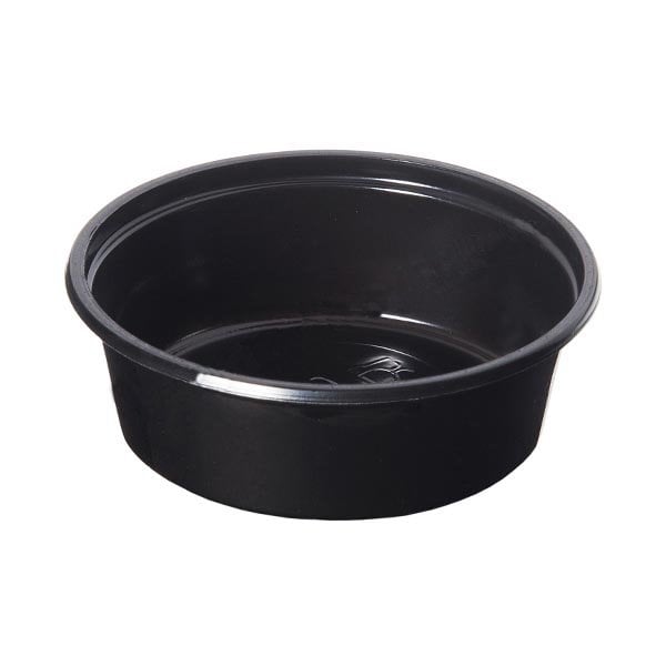 Plastik Siyah Sos Kabı 50 cc Sıcağa Dayanıklı