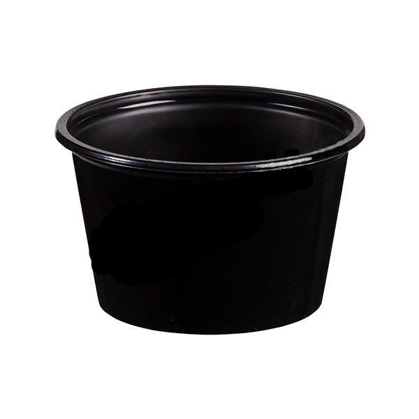 Plastik Siyah Sos Kabı 80 cc Sıcağa Dayanıklı