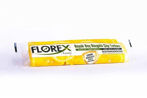 Limon Kokulu Büzgülü Büyük Boy Çöp Torbası
