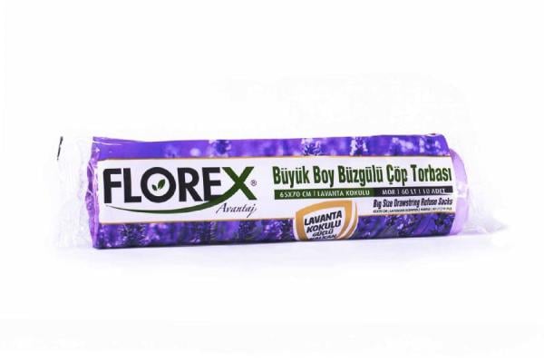 Lavanta Kokulu Büzgülü Büyük Boy Çöp Torbası