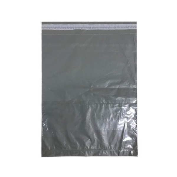 Kargo Poşeti Gri, Şeffaf Cepli 25x30+5 cm 100 Adet