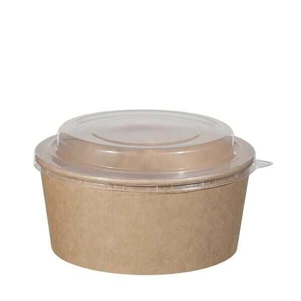Kraft Karton Salata Kase Kapağı PET 750 cc 500 Adet